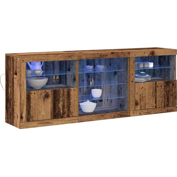 Syfax™ Madia Led Legno Vecchio 181,5 X 37 X 67 Cm Legno Multistrato-image