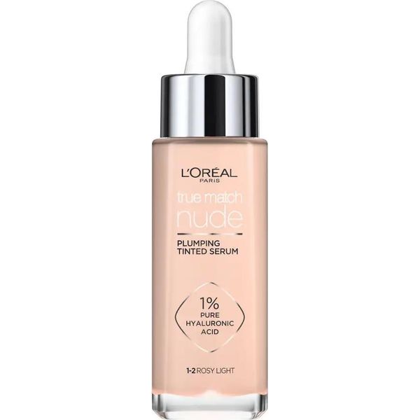 L'oréAl Paris True Match Tinted Serum Foundation Con 1% Di Acido Ialuronico 30Ml Tonalità 1-2 Rosato Chiaro-image