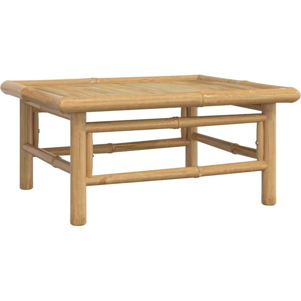 Vidaxl Tavolo Da Giardino 65X55X30 Cm In Bambù - Tavolo Da Giardino - Tavoli Da Giardino - Tavolo Da Esterno - Tavolo Da Patio-image