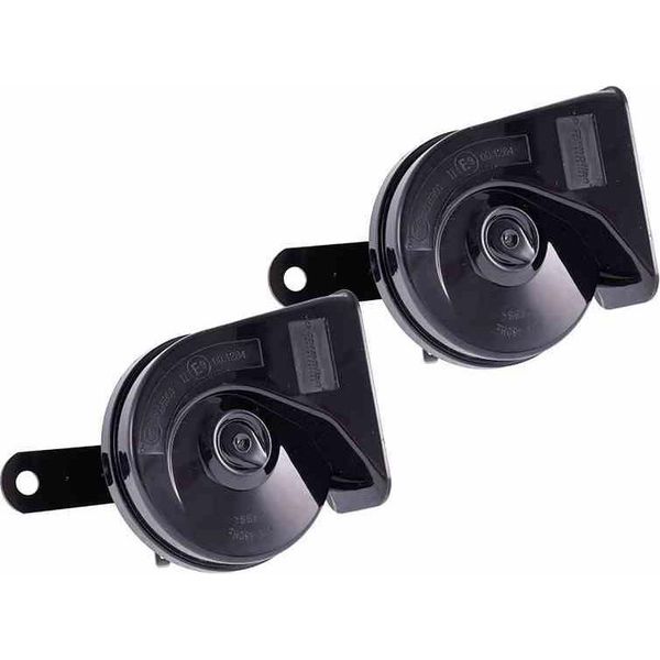 Tromba A 12V, 118 Db, Bicolore, Cocleare, Diametro 85 Mm, Diritta, Omologazione E9, 2 Pz.-image