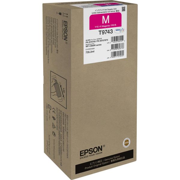 Epson T9743 - 735,2 Ml - GrößE Xxl - Magenta - Original - Tintenpatrone (C13T97430N)-image