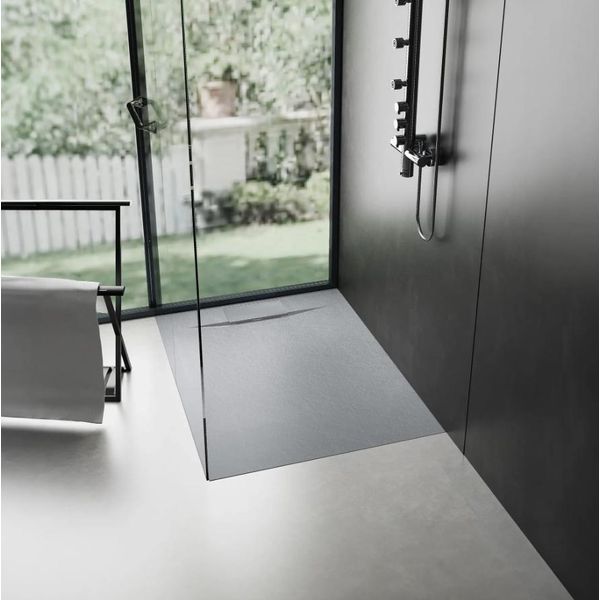 Piatto Doccia Rea Rea Bazalt Grey 90X90-image