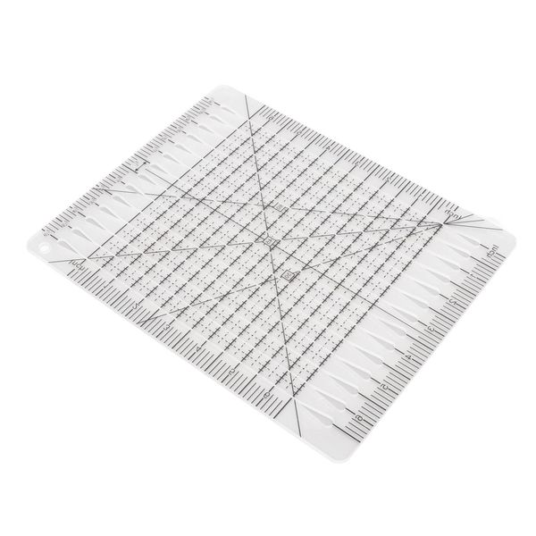 Righello Per Quilting Scala Acrilica Trasparente E Precisa Linea Di Griglia Nera Righello Multifunzione Per Cucito, Aguglieria E Artigianato-image