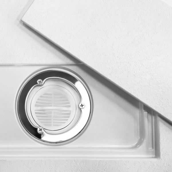 Piatto Doccia Rea Bazalt Carrara White 90X90-image