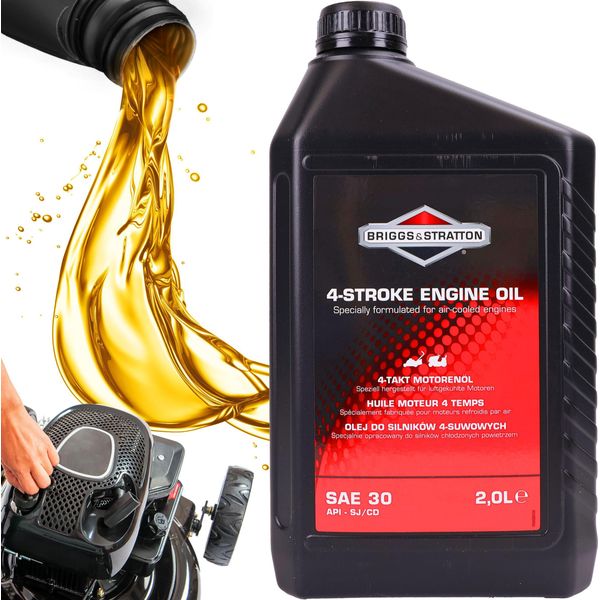 Olio Motore Per Tosaerba Briggs&Stratton SAE30 Per Motori A Quattro Tempi Da 2L Mineral-image