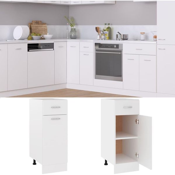 Syfax™ Armadio Con Cassetto “Lyon” Bianco 30X46X81,5 Cm-image