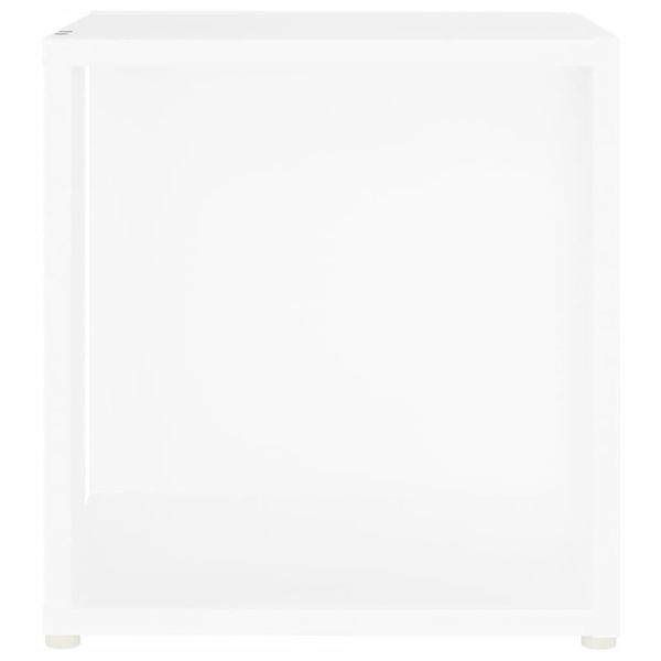 Syfax™ Tavolino Bianco 33X33X34,5 Cm In Legno Multistrato-image