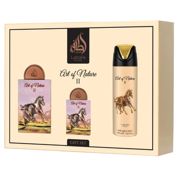 Zestaw Lattafa Art Of Nature Ii Edp 100Ml + Edp 20Ml + Deodorante 200Ml-image
