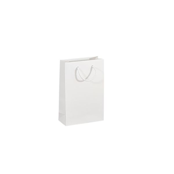Borsa Di Carta, 16 X 7 X 24 Cm, 250 Pezzi. Kraftlux Eco Bianco Awih-image