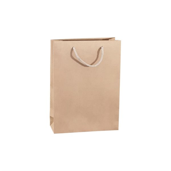 Borsa Di Carta, 24 X 9 X 33 Cm, 150 Pezzi. Kraftlux Eco Beige Awih-image
