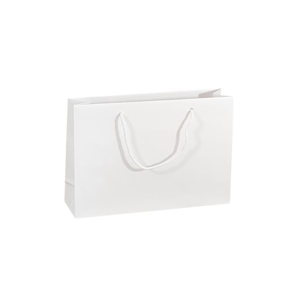 Borsa Di Carta, 35 X 10 X 24 Cm, 150 Pezzi. Kraftlux Eco Bianca Awih-image