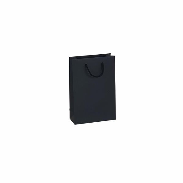 Borsa Di Carta 16 X 7 X 24 Cm, 250 Pz. Nera Premium Awih-image