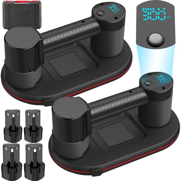 Sollevatore Elettrico A Vuoto, Portata 300 Kg, Batteria 3600 Mah, Dimensioni 27,2 Cm X 15,5 Cm, Display Intelligente, Funzionamento Con Un Solo Clic-image