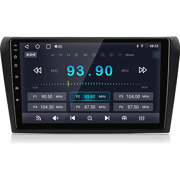 Radio Android Compatibile Con Mazda 3 2003-2009 Carplay Android Auto Navi Bluetooth Dab+ Telecamera Posteriore 9 Pollici 64 Gb-image