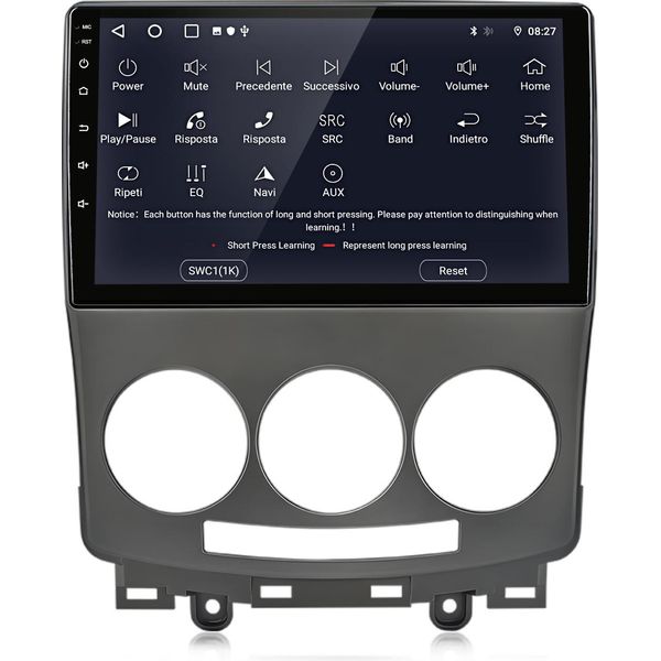 Radio Android Compatibile Con Mazda 5 2005-2010 Carplay Android Auto Navigatore Bluetooth Dab+ Telecamera Posteriore 9 Pollici 64 Gb-image