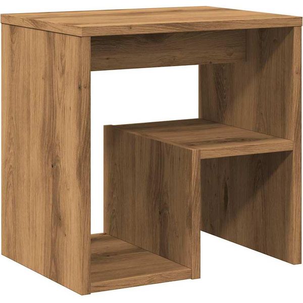 Syfax™ Comodino Rovere Artigianale 40X30X40 Cm In Legno Multistrato-image