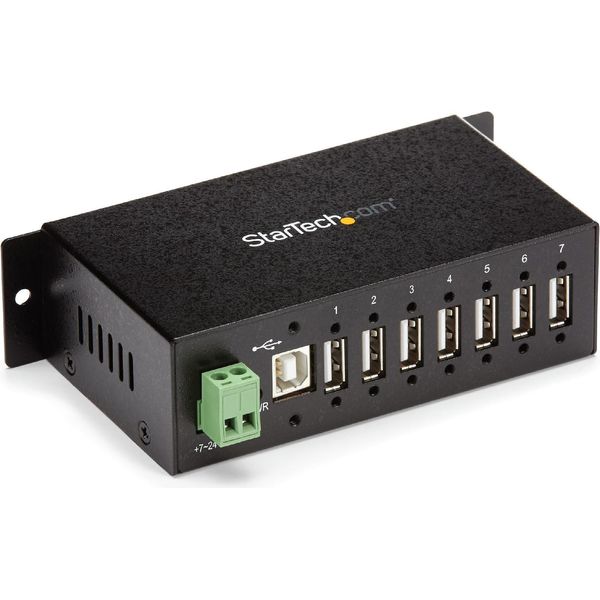 Startech.Com Hub Industriale Montabile A 7 Porte USB2.0-image
