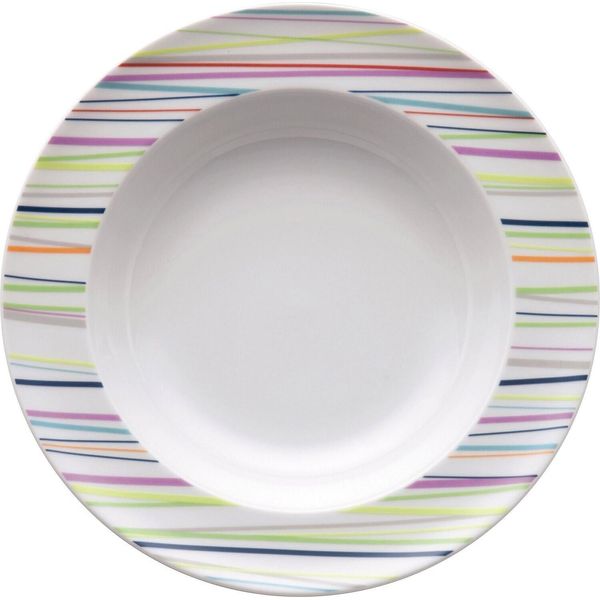 Thomas Vorteilsset 4 X Sunny Day Sunny Stripes Suppenteller 23 Cm 10850-408715-10323 Und Geschenk + Spende-image