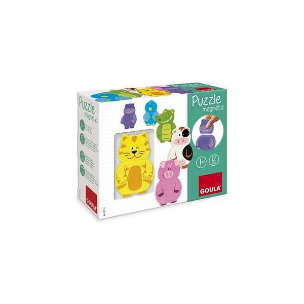 Jumbo Spiele Goula Puzzle Magnetico In Legno Con Animali, Puzzle In Legno, Puzzle Per Bambini, Gioco Di Posa, Giocattolo In Legno, 55234-image