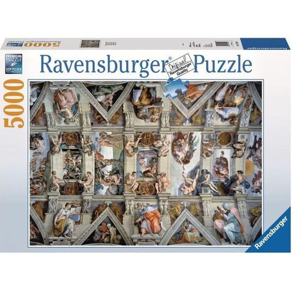 5000 Piece Adult Puzzle - Sistine Chapel - Ravensburger - Architecture And Monument - Multicolor-image