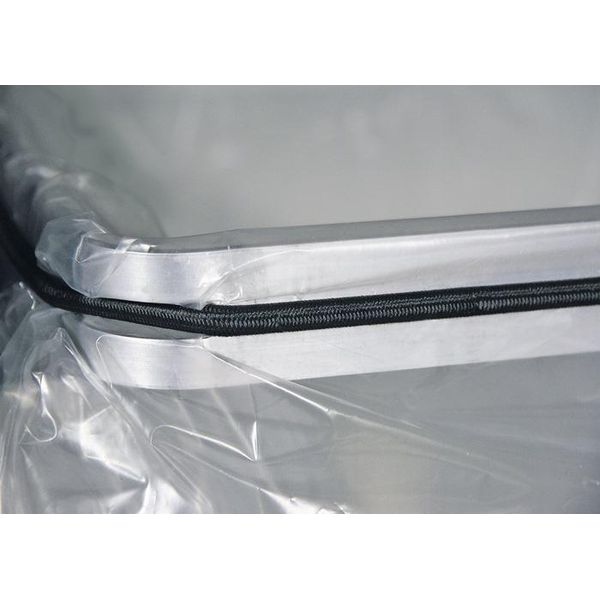 Raccoglitore Di Rifiuti Riciclabili 70L H1000Xl400Xd380Mm Grigio Chiaro Inserto Zincato, Leva A Pedale Stumpf-image