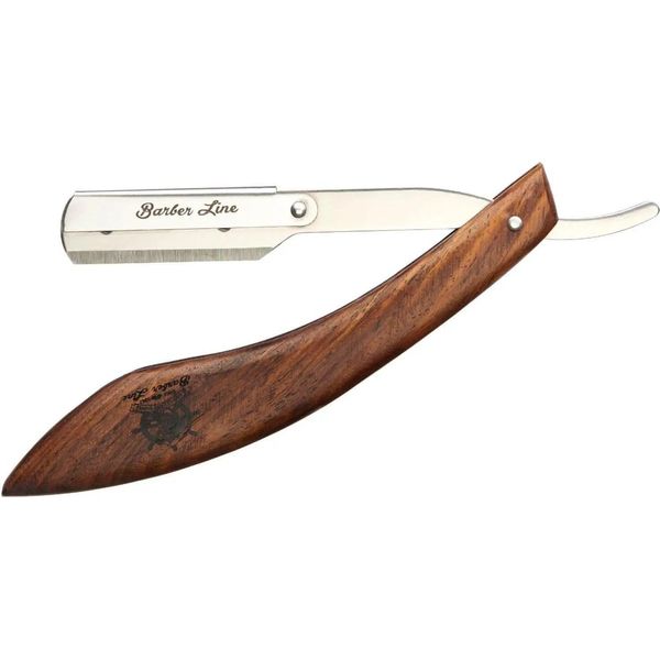 Eurostil Barber Line Navaja Mango Madera 1Un-image