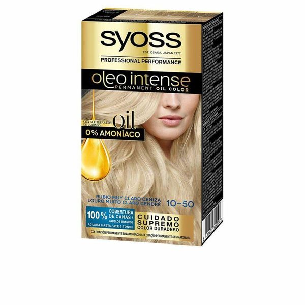Syoss Oleo Intense Colore Permanente Per Capelli 10-50 Biondo Cenere Chiaro-image