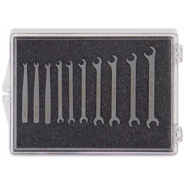 Donau Elektronik 980-Set Set Di Chiavi A Forchetta Micro 10 Pezzi 1-4 Mm Chiavi A Forchetta Micro 10 Pezzi 1 - 4-image