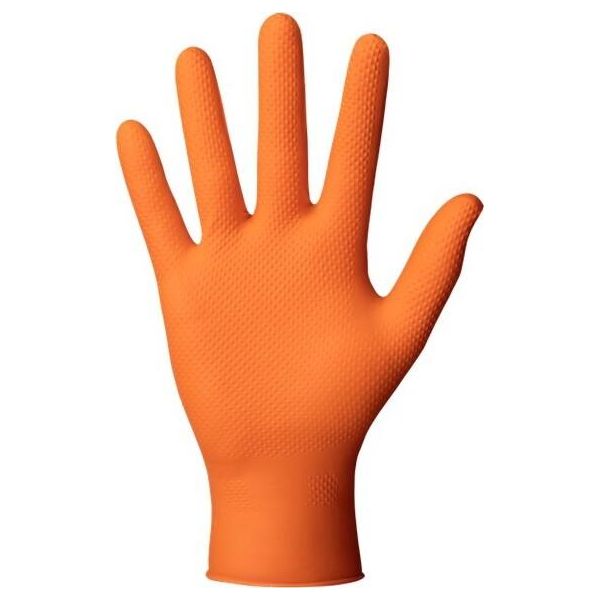 Guanti In Nitrile "Powergrip"", Arancione, Taglia Xl, 50 Pz."-image
