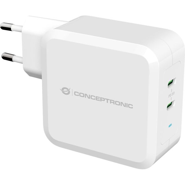 Conceptronic ALTHEA08W Caricabatterie USB-C Gan A 2 Porte Da 100 W-image