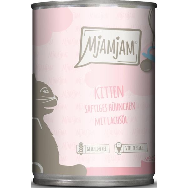 Mjamjam Di Pollo In Olio Di Salmone - Kitten 400Gx6-image