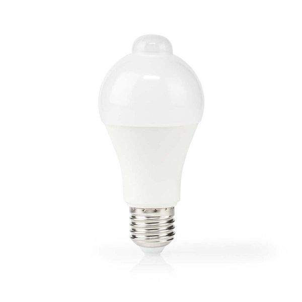 Lampada Led E27 | A60 | 4,9 W | 470 Lm | 3000 K | Vit | Retrostil | Matt | RöRelsedetector | 1 St.-image