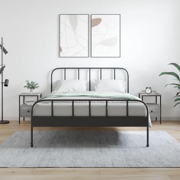 Vidaxl Comodini 2 Pz. Grigio Sonoma 34X36X50 Cm Materiale A Base Di Legno - Comodino - Comodini - Armadio - Guardaroba-image