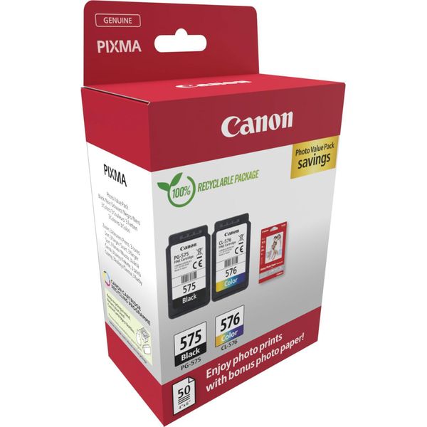 Canon PG-575 / CL-576 Confezione Risparmio Foto-image