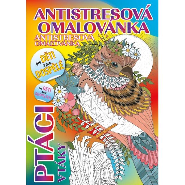 BaloušEk Stampa Libro Da Colorare A5 Antistress Uccelli-image