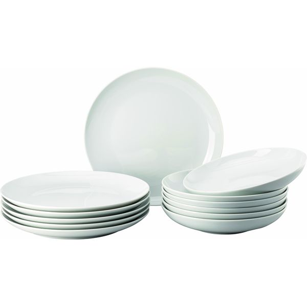 Thomas Dinner-Set 12-Tlg.Gk Cucina Bianca Porzellan Weiß Speiseteller 26 Cm|Cucina|Bianca|42116-800001-10226 Gourmetteller Tf.22|Cucina|Bianca|42116-800001-10772 42116-800001-28731-image