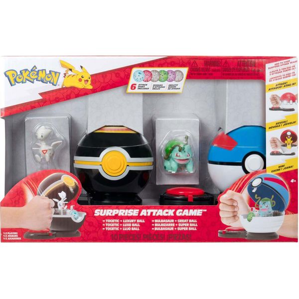 Gioco PokéMon Attacco A Sorpresa Togetic & Luxusball Contro Bisasam #4 & Superball-image