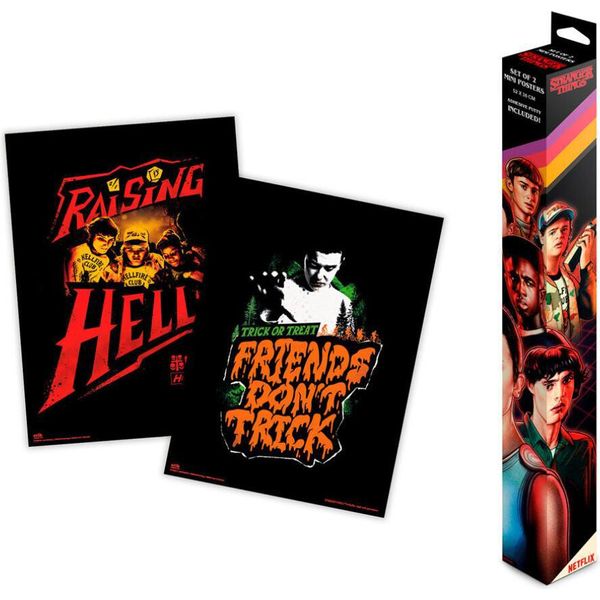 Erik Editores Stranger Things Mini Poster Multicolore Multicolore Taglia Unica-image