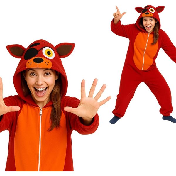 Pigiama Onesie Kigurumi Costume Travestimento Foxy L: 165 - 175Cm-image