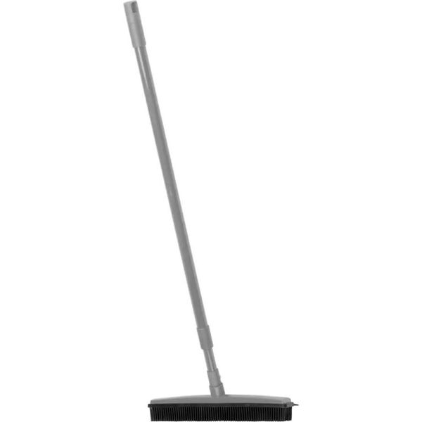 Scopa In Gomma Per Parrucchieri Con Manico Telescopico, Grigio-image