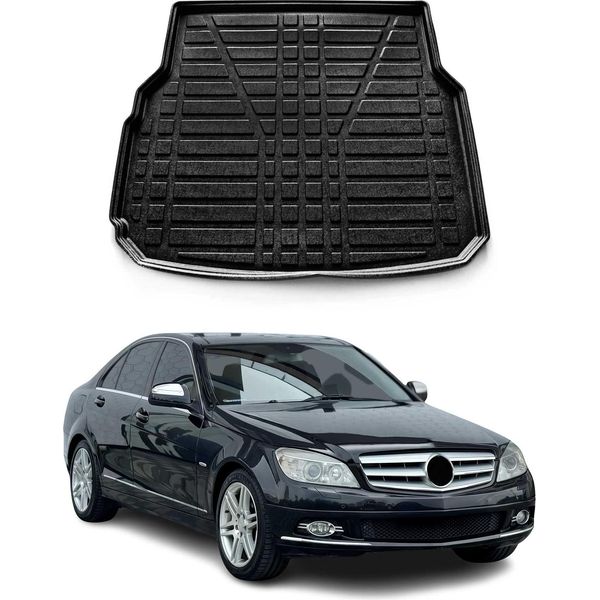 Fodera Per Bagagliaio Per Mercedes Classe C W204 2008-2014 Wagon In Gomma-image