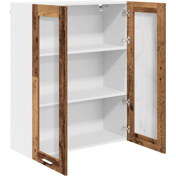 Syfax™ Armadio Pensile Con Porta Legno Vecchio 80 X 31 X 100 Cm-image