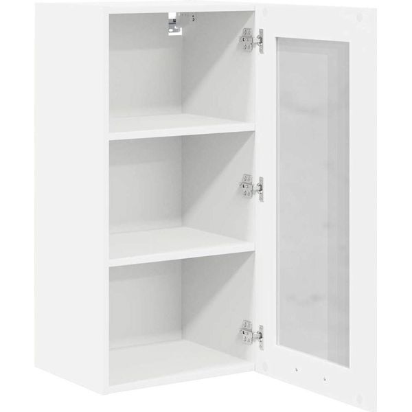Syfax™ Armadio Pensile 2 Pcs Bianco 40 X 31 X 80 Cm Legno Multistrato-image