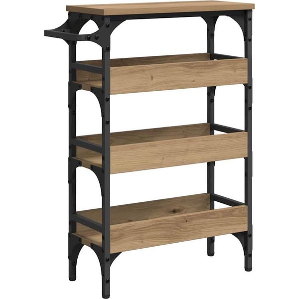 Syfax™ Carrello Da Cucina Rovere Artigianale 53 X 20 X 76 Cm-image