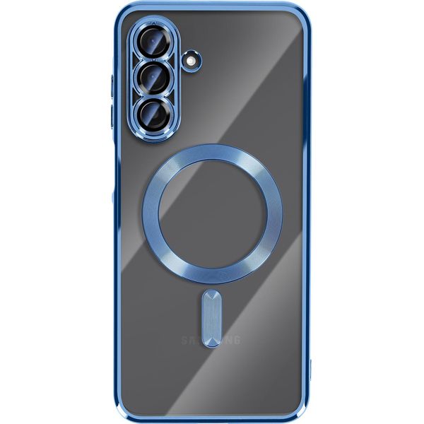 Avizar, Custodia Compatibile Con Galaxy A17 Magsafe Con Cornice Cromata, Blu-image