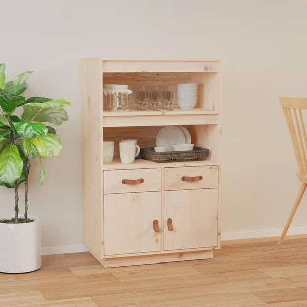The Living Store Credenza 67X40X108,5 Cm Massivholz Kiefer-image