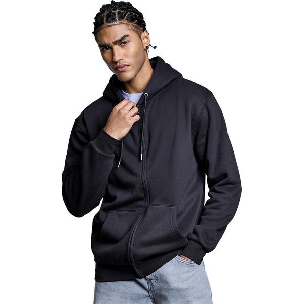 Anthem - Felpa Con Cappuccio "Studio"" Con Zip Integrale Per Uomo/Donna Unisex RW11128 (Xs) (Blu Navy)"-image
