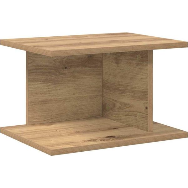 Syfax™ Comodino Rovere Artigianale 40 X 30 X 25 Cm Legno Multistrato-image