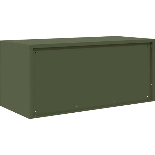 Syfax™ Armadio Verde Oliva 90 X 40 X 40 Cm Acciaio-image