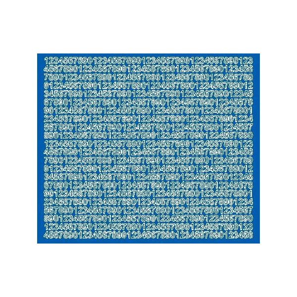 Adesivi Numerici Autoadesivi, 7 Mm, Blu, Opachi-image